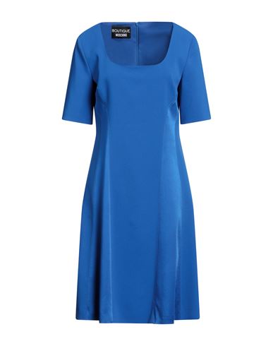 Shop Boutique Moschino Woman Midi Dress Blue Size 10 Acetate, Viscose, Elastane