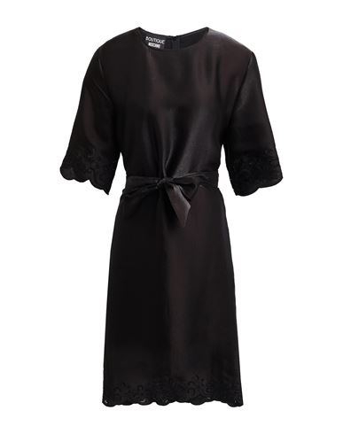 Boutique Moschino Woman Mini Dress Black Size 10 Viscose, Polyester, Cotton In Black