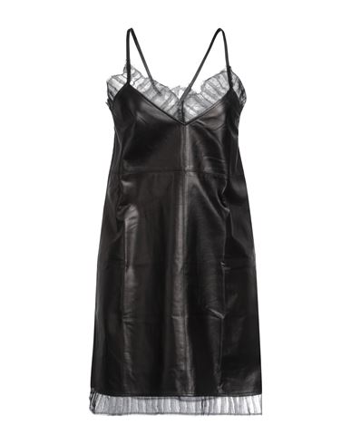 Dondup Woman Mini Dress Black Size 8 Lambskin