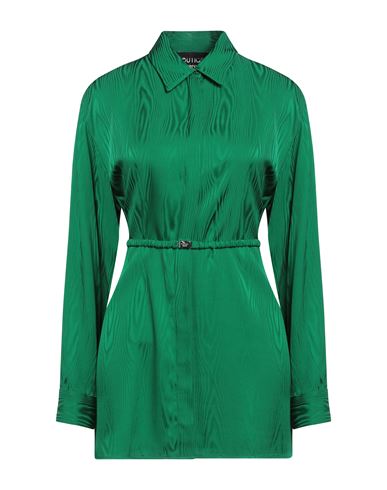 Boutique Moschino Woman Shirt Emerald Green Size 8 Viscose