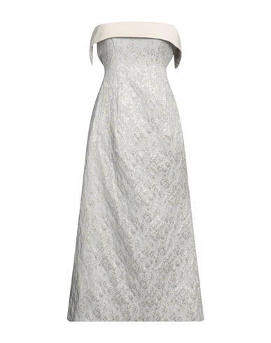 Philosophy Di Lorenzo Serafini Woman Midi Dress Light Grey Size 8 Polyester, Polyamide