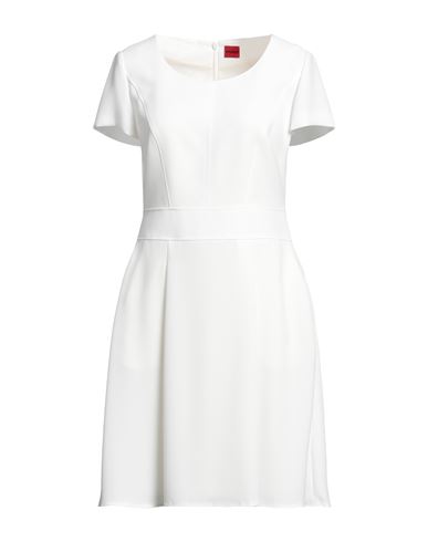 Hugo Woman Mini Dress White Size 12 Polyester