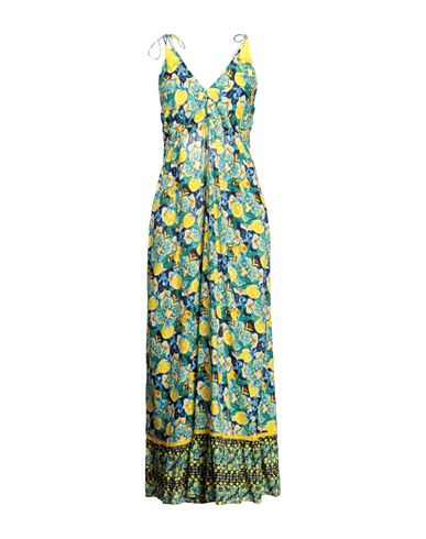 Shop Verdissima Woman Maxi Dress Yellow Size Xl Viscose