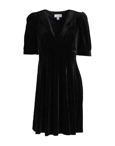 Topshop Woman Mini Dress Black Size 8 Polyester, Elastane