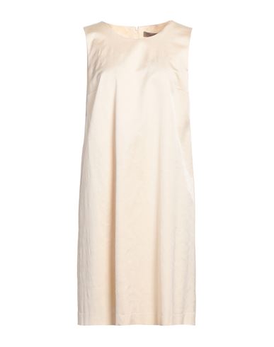 D-exterior D. Exterior Woman Mini Dress Cream Size 12 Viscose, Cotton, Elastane In White