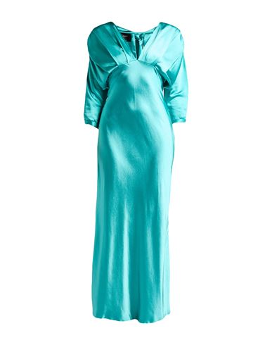 Pinko Woman Maxi Dress Turquoise Size 4 Polyester