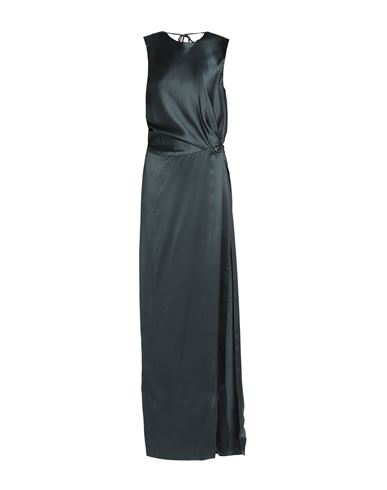 Shop Lanvin Woman Maxi Dress Dark Green Size 8 Acetate, Viscose, Rayon