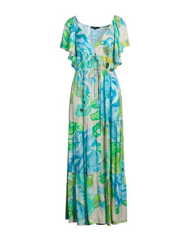 Seventy Venezia Woman Maxi Dress Sky Blue Size 8 Viscose