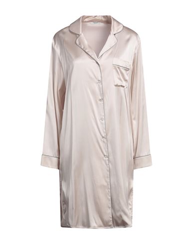 Peserico Woman Midi Dress Beige Size 12 Silk, Elastane