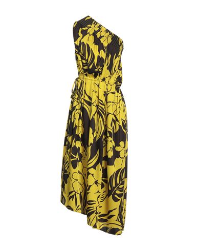 N°21 Woman Midi Dress Yellow Size 10 Polyester In Multi