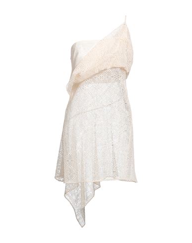 Dsquared2 Woman Mini Dress Cream Size 6 Polyester In White