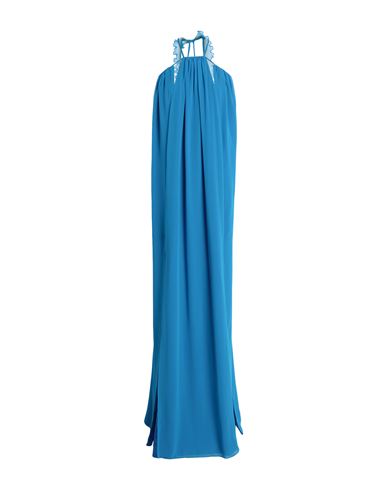 Shop Feleppa Woman Maxi Dress Azure Size 8 Polyester In Blue