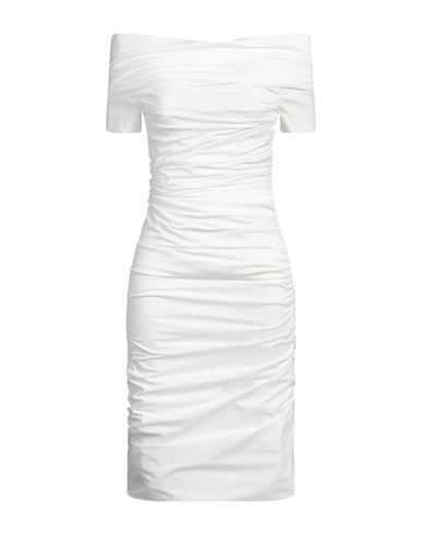 PHILOSOPHY DI LORENZO SERAFINI PHILOSOPHY DI LORENZO SERAFINI WOMAN MIDI DRESS WHITE SIZE 6 POLYESTER, POLYAMIDE, ELASTANE 