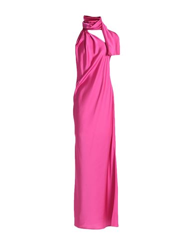 Shop Nineminutes Woman Maxi Dress Fuchsia Size 6 Polyester, Elastane In Pink