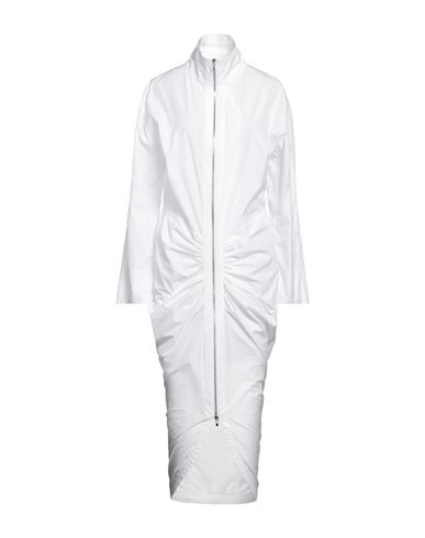 Alaïa Woman Maxi Dress White Size 10 Cotton, Polyester In Multi