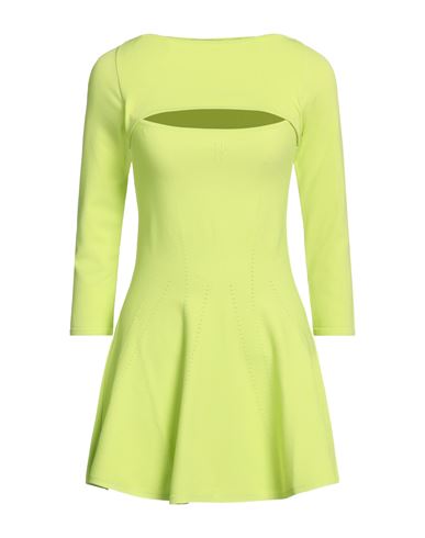 Dsquared2 Woman Mini Dress Acid Green Size S Viscose, Polyester