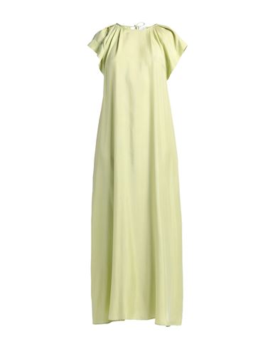 Alysi Woman Maxi Dress Light Green Size 0 Silk In Green