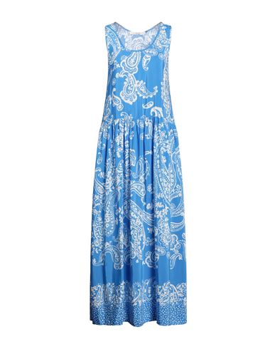 19.70 Nineteen Seventy Woman Maxi Dress Azure Size 10 Viscose In Blue