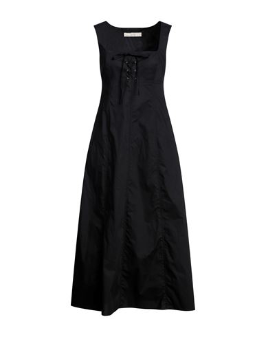 19.70 Nineteen Seventy Woman Midi Dress Black Size 8 Cotton
