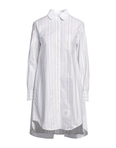 Thom Browne Woman Mini Dress White Size 6 Cotton