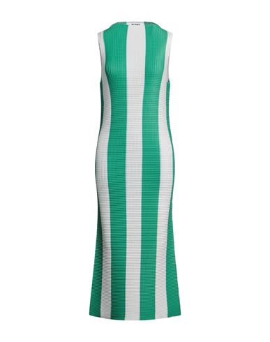 Sunnei Woman Midi Dress Green Size L Polyester