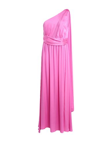 Hanita Woman Maxi Dress Pink Size L Polyester