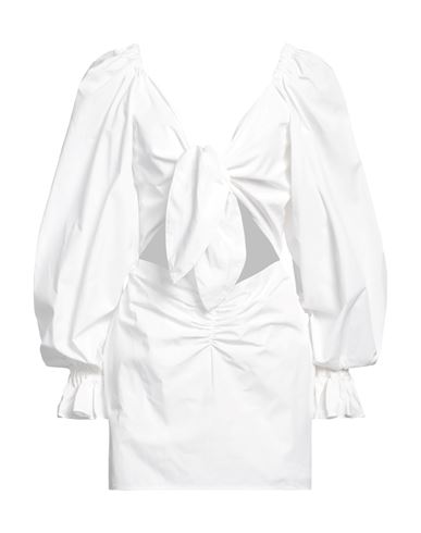 House Of Amen Woman Mini Dress White Size 8 Cotton
