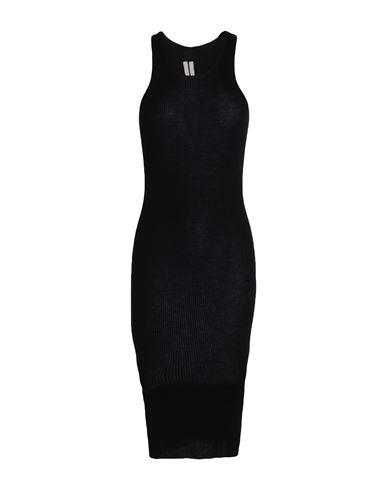 Shop Rick Owens Woman Midi Dress Black Size L Cashmere