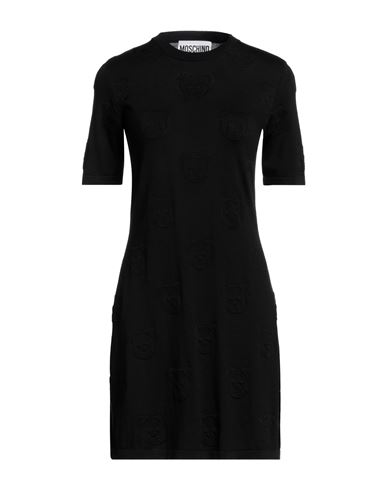 Moschino Woman Mini Dress Black Size 10 Cotton, Viscose
