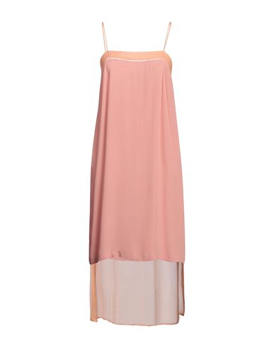 Dries Van Noten Woman Midi Dress Pastel Pink Size 4 Silk, Acetate