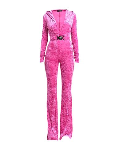 Shop Versace Woman Jumpsuit Fuchsia Size 4 Polyester, Elastane In Pink