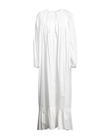 The Malama Studio Woman Maxi Dress White Size Onesize Cotton