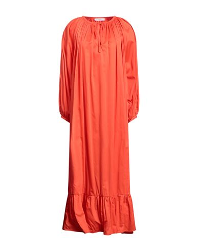 The Malama Studio Woman Maxi Dress Orange Size Onesize Cotton