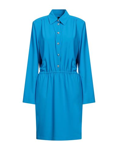Pinko Woman Mini Dress Azure Size 10 Polyester In Blue