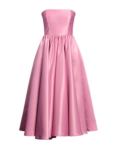 Pinko Woman Midi Dress Pastel Pink Size 10 Polyester
