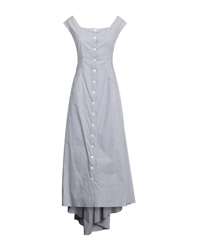 Philosophy Di Lorenzo Serafini Woman Midi Dress Navy Blue Size 10 Cotton