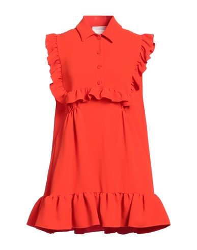 Shop Sportmax Woman Mini Dress Red Size 8 Polyester