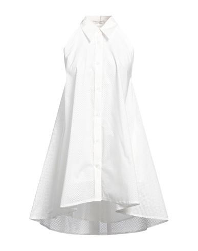 Philosophy Di Lorenzo Serafini Woman Mini Dress White Size 8 Cotton, Elastane