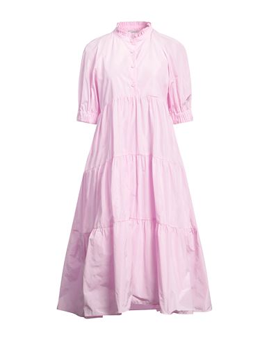 Philosophy Di Lorenzo Serafini Woman Midi Dress Pink Size 2 Polyester