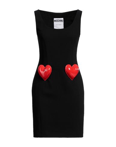 Moschino Woman Mini Dress Black Size 10 Viscose, Elastane
