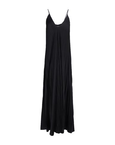 Fabiana Filippi Woman Maxi Dress Black Size 2 Polyester, Acetate, Silk