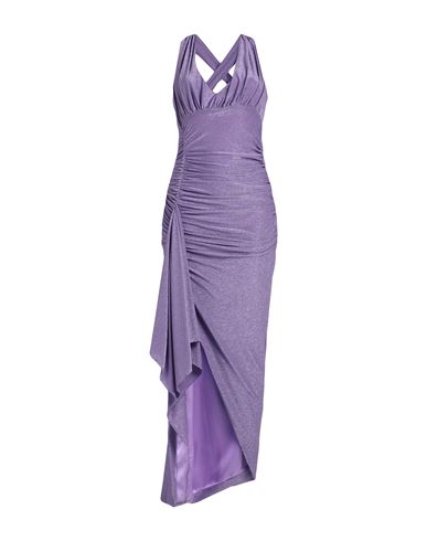 Kocca Woman Maxi Dress Lilac Size S Viscose, Polyamide, Metallic Polyester, Elastane In Purple