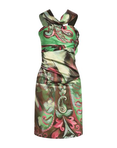 Kitagi® Kitagi Woman Mini Dress Green Size 4 Silk, Elastane