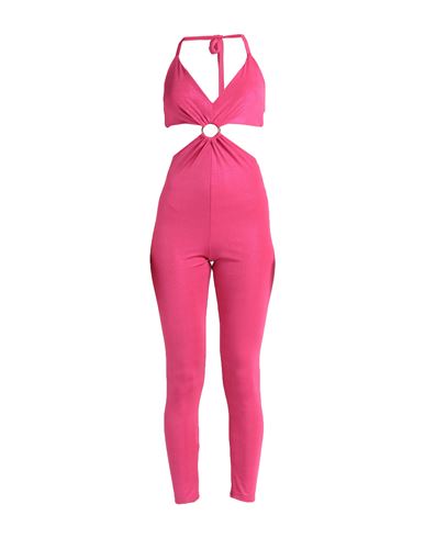 Gaelle Paris Gaëlle Paris Woman Jumpsuit Fuchsia Size 4 Polyester, Elastane In Pink