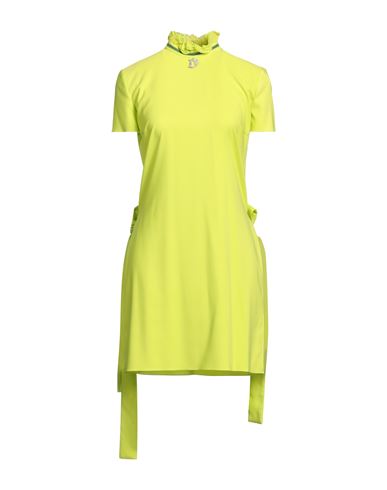 Dsquared2 Woman Mini Dress Acid Green Size 2 Polyester, Elastane, Silk
