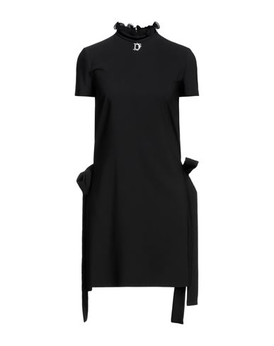 Shop Dsquared2 Woman Mini Dress Black Size 6 Polyester, Elastane, Silk