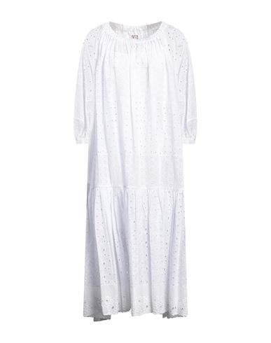 Antonio Marras Woman Midi Dress White Size 4 Cotton