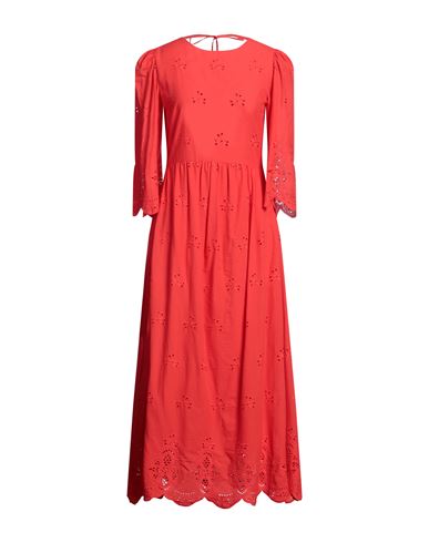 Borgo De Nor Woman Maxi Dress Red Size 10 Cotton