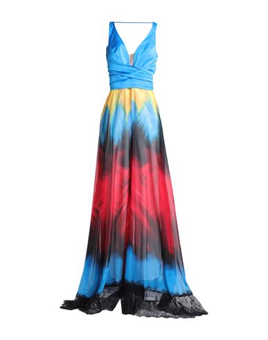 Shop Mischalis Atelier Woman Jumpsuit Azure Size 10 Polyester In Blue