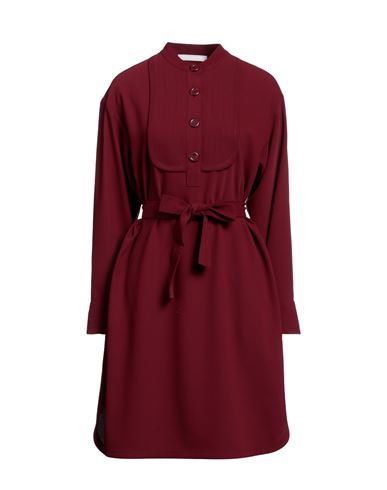 See By Chloé Woman Mini Dress Burgundy Size 6 Polyester In Red